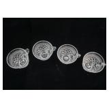 (4ct) Vintage Anchor Hocking Tea Cups