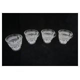(4ct) Vintage Anchor Hocking Tea Cups