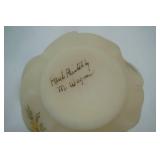 Vintage Fenton Custard Glass Ruffled Vase