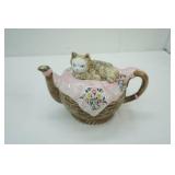 Vintage Andrea by Sadek Porcelain Cat Teapot