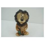 Vintage Hubert Lion Piggy Bank 7" tall