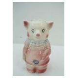 Vintage Royal Copley Piggy Bank 6" tall