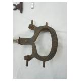 Antique Scale Arm and Cast Iron Decorative Keys