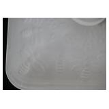 Satin Glass Bee Box 6" tall by 5"