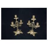 (2ct) Vintage/Antique Bronze Candelabras