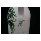 Hand-Painted & Signed Ceramic Olive Oil Bottle or Cruet