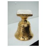Weeping Gold Ceramic Vase 7" tall 5.5" diameter