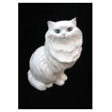 Vintage Persian White Ceramic Cat
