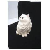 Vintage Persian White Ceramic Cat