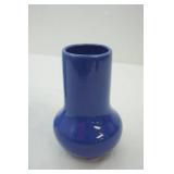 Vintage USA Ceramic Vase 8"x 3"; LSA Blue Vase 10" tall