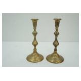 Antique/Vintage Brass Candlesticks 10" tall