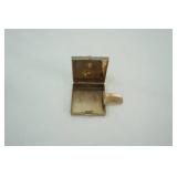 Antique/Vintage Photo Case; Jeweled Ashtray; Murano Compact, Clock