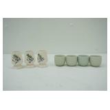 Vintage China Tea Cups & 1982 Arrowhead Pottery Cups