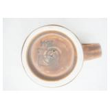 Vintage/Antique Stoneware Ginger Bottle; Hall China Creamer Brown Ringwear Pottery Syrup Pitcher