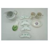 Vintage/Antique Purple Transferware, Homer Laughlin Hudson Bone Side Dishes