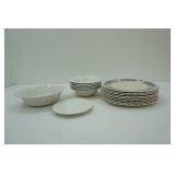 Vintage/Antique Ironstone Plates With Ruffled Edges