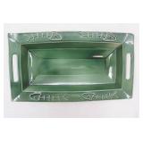 Deltis Made in Portugal Geen Ceramic Rectangular Serving Dish or Planter
