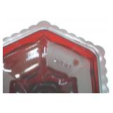 Vintage Avon Red Glass Pieces & Vintage Colonial/Fenton Blue Glass Footed Votive Holder