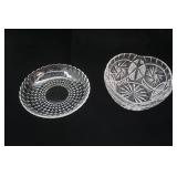 Vintage Crystal Serving Bowl and Platter