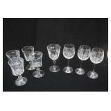 Crystal Stemware & Etched Clear Glass Stemware