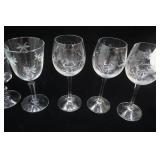 Crystal Stemware & Etched Clear Glass Stemware