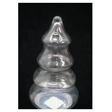 Vintage Anchor Hocking Clear Christmas Tree; Libby Clear Christmas Tree