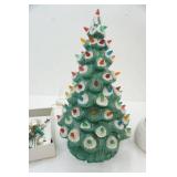 Vintage Ceramic Christmas Tree "Atlantic Mold"; Vintage Italian Christmas String Lights and more