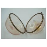 Vintage Gold Fleck Apple Trinket Box