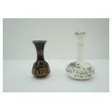 Vintage/Antique Victorian Decanter; Neofitou Keramik Vase-Greece