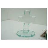 Vintage Department 56 Figurines; A Frame Cabinet Ornament; The Spirit of The Lord Crystal Cross Ceramic Angel Ornaments