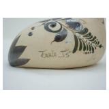 Vintage Tonala Mexican Folk Art Pottery Bird Figurines
