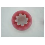 Vintage Fenton Cranberry Coin Dot Ruffed Top Pitcher