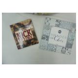 large stuffed bunny, card stock, Christmas book