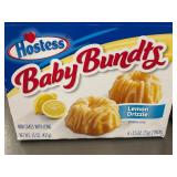 IA 3 - Hostess Baby Bundts Lemon Drizzle 4 Boxes, Sealed - 24 Mini Cakes (Best by 5/2025)
