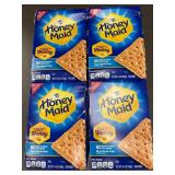 FL 3 - Honey Maid Graham Crackers 14.4oz - Lot of 4 Boxes,Some Boxes are Damaged Best by Aug 2025