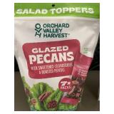 GA 4 - 2 Bags Orchard Valley Harvest Glazed Pecans Salad Toppers, 7 Packs Each