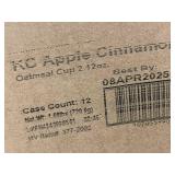 KS 3 - Kodiak Oatmeal Power Cup Apple Cinnamon 12-Pack, 2.12oz, Best by 04/2025