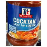 GA 3 - McCormick Cocktail Sauce for Seafood, 12 Pack, 8 oz Jars, Best by 04-26-2025