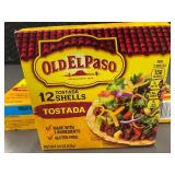 VA 2 - Old El Paso Tostada Shells Bulk Lot - 12 Count/Box, 6 Boxes, Exp 09/2025