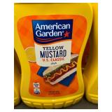 FRE J - American Garden Yellow Mustard US Classic 14 oz - Lot of 8 Bottles (Exp 03/2025)