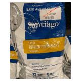 WY 2 - Bulk Lot Santiago Excel Refried Pinto Beans 5 x 1.86 lb Bags (Best By 5/2026)