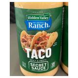VA 3 - Hidden Valley Ranch Taco Secret Sauce 12 fl oz Bottles - Lot of 3