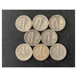 Mercury and Roosevelt Silver Dimes