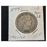 1899 Barber Half Dollar