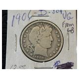 1906-D Barber Half Dollar