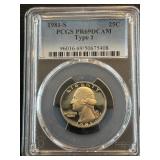 1981-S Washington Quarter Proof PCGS PR69 Deep Cameo