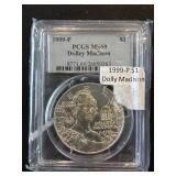 1999-P Dolley Madison PCGS MS69