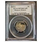 2005-S Western Waters Nickel Proof PCGS PR70 Deep Cameo