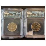 2005-P & D Kansas Quarter Set ICG SP69 Satin Finish