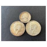 Kennedy Half Dollars 40% Silver, Washington Quarter 90% Silver